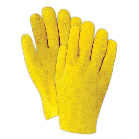 Showa Chemical Resistant Gloves, Yellow, L, 12 PK 962L-10